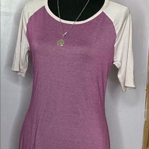 Lularoe pink and purple Julia dress
